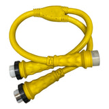 125/250V 50A Male x (2) 125V 50A Female Y Marine Splitter Shore Power Boat Adapter - 31524