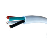 125/250 Volt 50 Amp Glendinning Cablemaster Replacement Shore Power Cable WHITE 50'